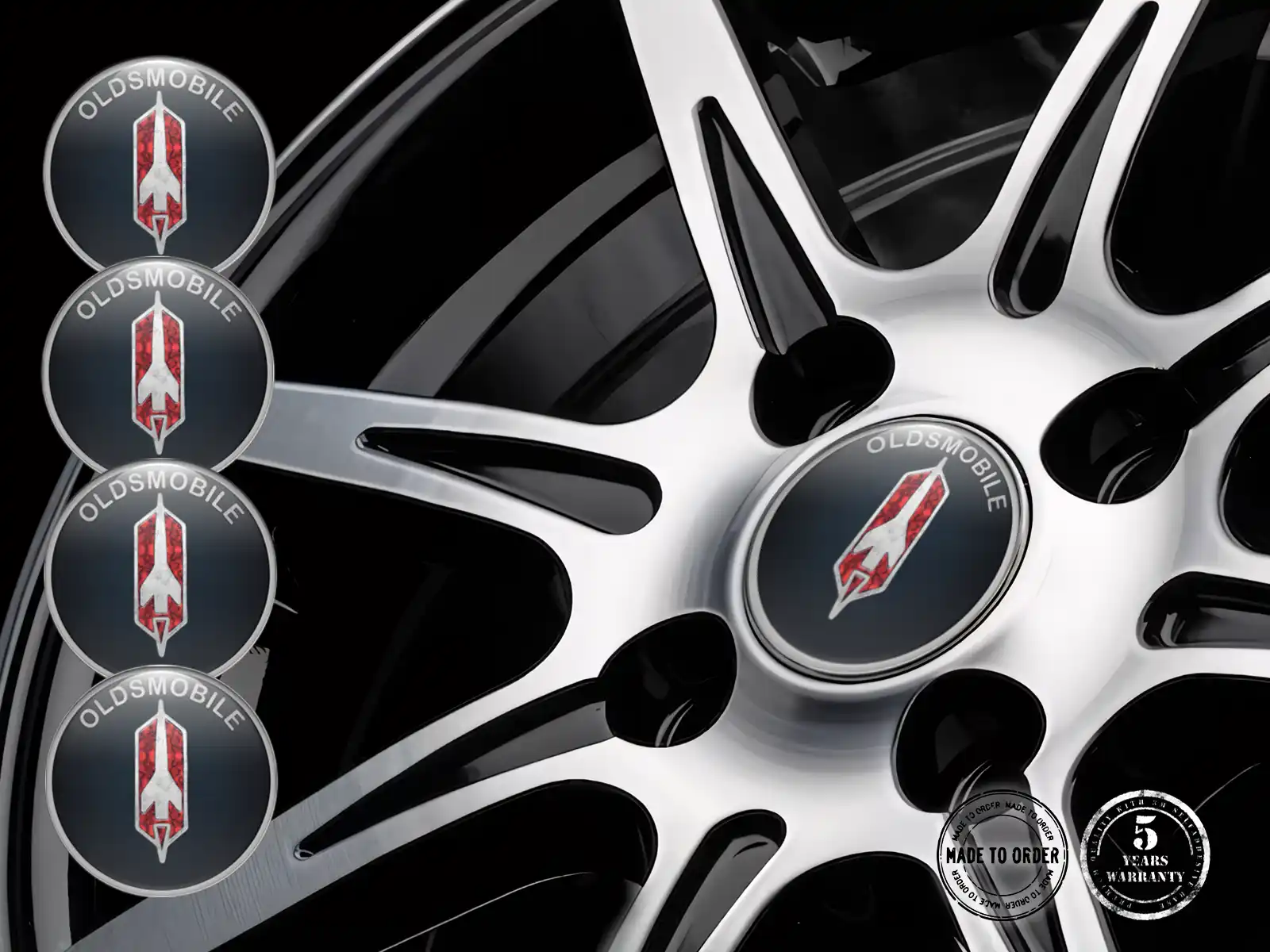 Oldsmobile Raddekoration Stil Silikon-Badge-Upgrade